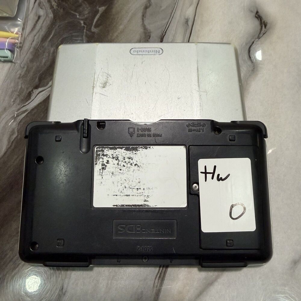 Nintendo DS Original Console NTR-001 Titanium Silver - Tested Works w/ Charger - Picture 10 of 13
